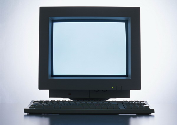 电脑通讯图片-科技图 电脑 正面 开机 屏幕 整机