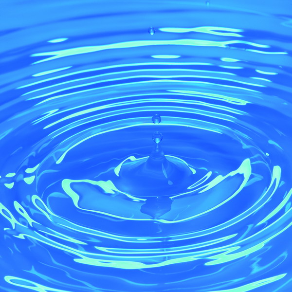 动感水流图片-自然风景图 Water 液体 蓝色,自然