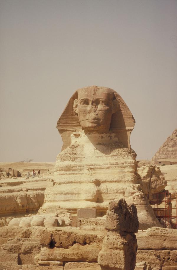 埃及风光图片-世界风光图 大漠 石像 巨人,世界