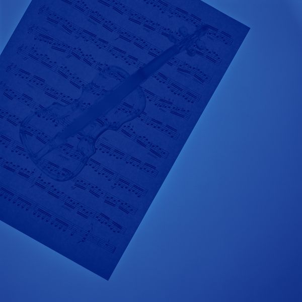 古典音乐图片-静物系列图 蓝色 音标 标志,静物