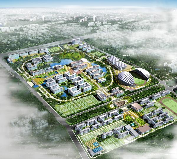 安徽财贸学院龙湖东校区校园总体规划设计图、