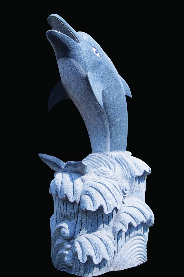 PSD雕塑6图片-雕塑图 海豚 昂首 天空,雕塑,PS