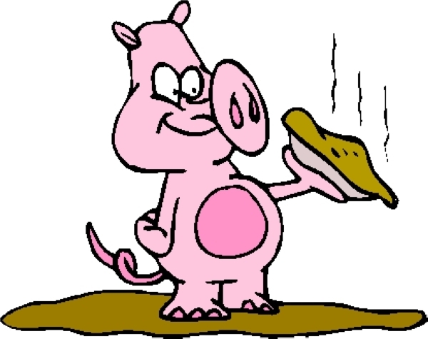 动物漫画图片-动物图 粉色小猪,动物,动物漫画