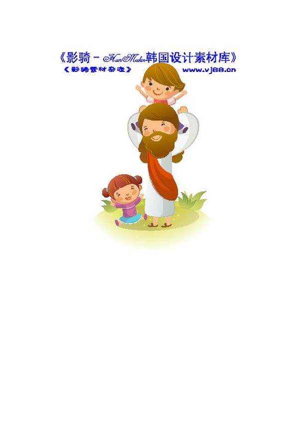 耶稣儿童图片-人物图 背负 孩子 肩膀,人物,耶稣