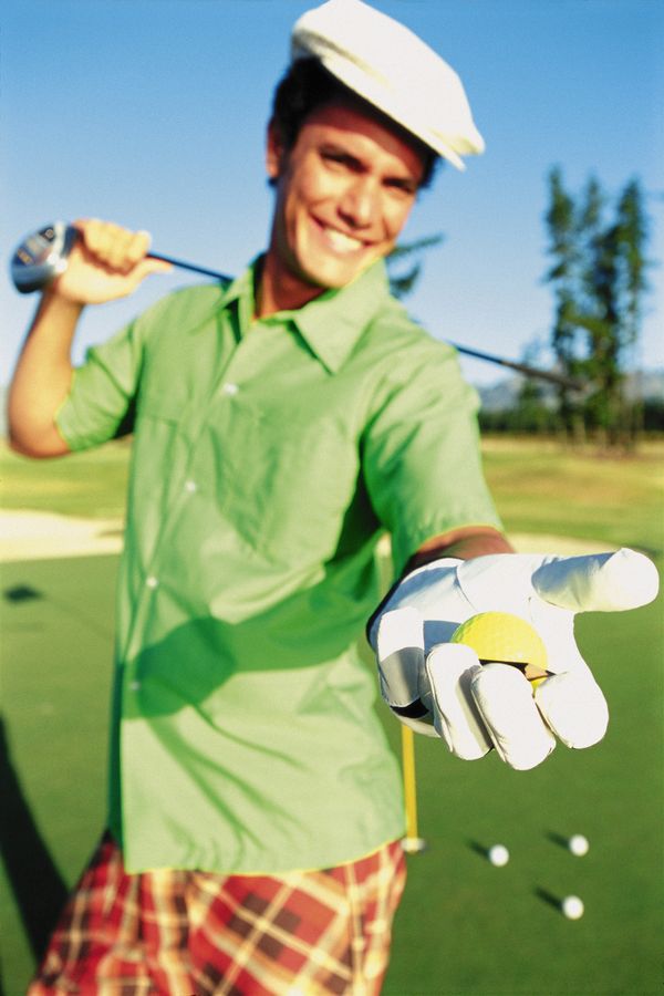 高尔夫运动图片-运动图 手套 白色帽子,运动,高