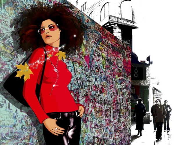 都市时尚HIPOP图片-时尚生活图 非主流 火红衣