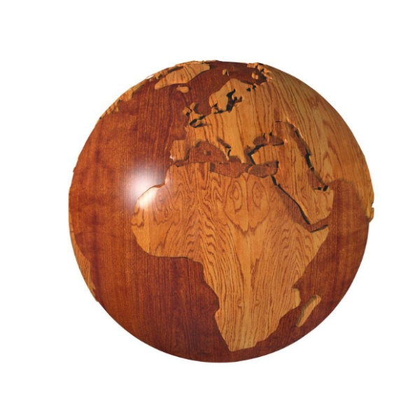 地球仪百科图片-科技图 木色 木球 平面图,科技