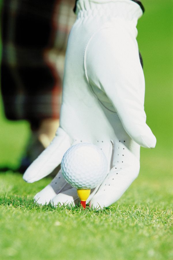 高尔夫图片-休闲保健图 球场 白手套 高尔夫球